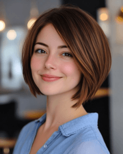 غیر متوازن باب ایک جدید ہیئر کٹ ہے جو آپ کو منفرد لک دیتا ہے - لڑکیوں کے لیے ہیئر کٹس کے بہترین آئیڈیاز