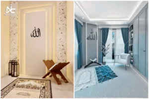 نماز کے کمرے میں اسلامی آرٹ