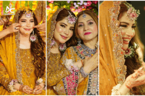 نیلم منیر کی مایوں کی رسم کی تصویر، خوشی اور محبت کا اظہار