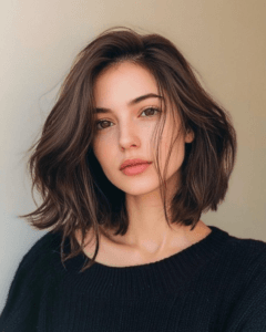 سائیڈ سویپٹ بینگز بالوں کو نرم اور دلکش انداز دیتے ہیں - لڑکیوں کے لیے ہیئر کٹس کے بہترین آئیڈیاز