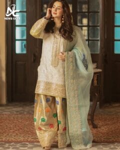 روایتی شوخ رنگوں کے عید ڈریسز – سرخ، نارنجی اور گلابی کے منفرد ڈیزائن