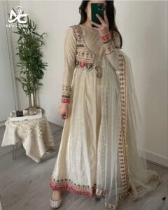 شیشے کی کڑھائی والے لباس – چمکدار اور دلکش عید ڈریس آئیڈیاز