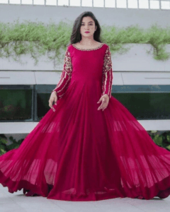 مشرقی اور مغربی فراک ڈیزائن کا امتزاج