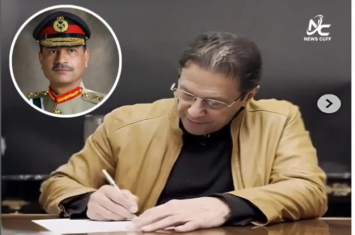 عمران خان نے آرمی چیف جنرل عاصم منیر کو 6 نکاتی خط لکھا جس میں پالیسیوں میں تبدیلی، جوڈیشل کمیشن، دہشت گردی کے خلاف جنگ میں فوج سے یکجہتی، انتخابی بے