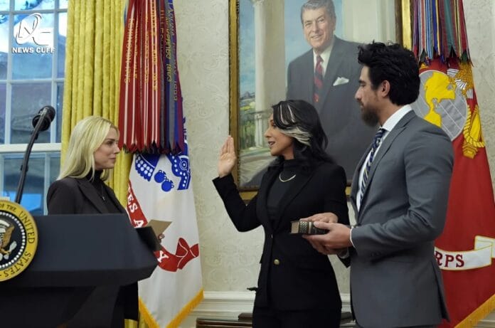 تُلسی گبارڈ کو امریکی سینیٹ نے نیشنل انٹیلی جنس ڈائریکٹر مقرر کر دیا، انہوں نے حلف اٹھایا اور کہا کہ وہ انٹیلی جنس کو قومی سلامتی پر مرکوز رکھیں گی،