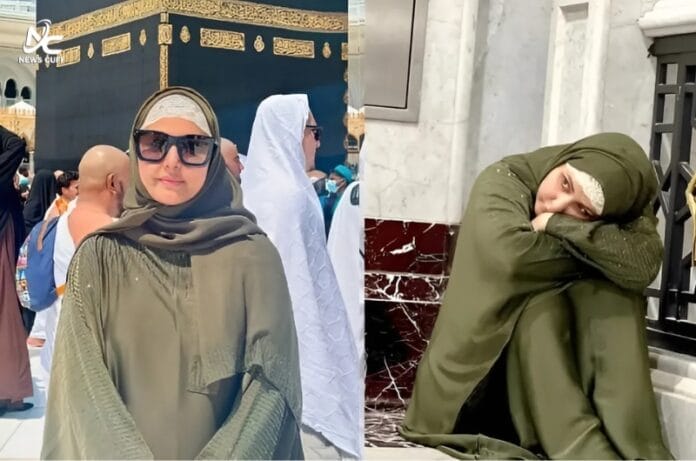 کینسر سے لڑتی بھارتی اداکارہ حنا خان نے عمرہ ادا کر لیا