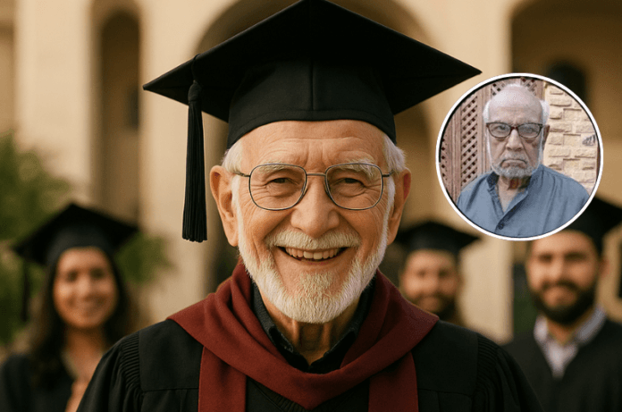 اسی سالہ سعید مسعود عثمانی کو ایف ایم ریڈیو پر تحقیق پر پی ایچ ڈی ملی