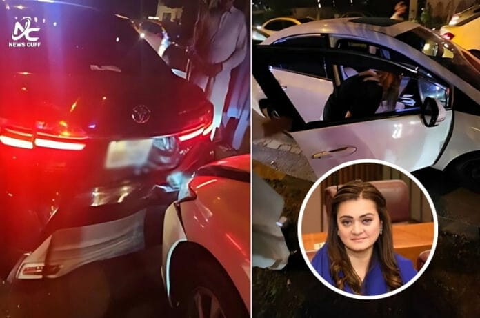 لاہور میں ٹریفک حادثہ، مریم اورنگزیب کی آنکھ پر چوٹ لگ گئی
