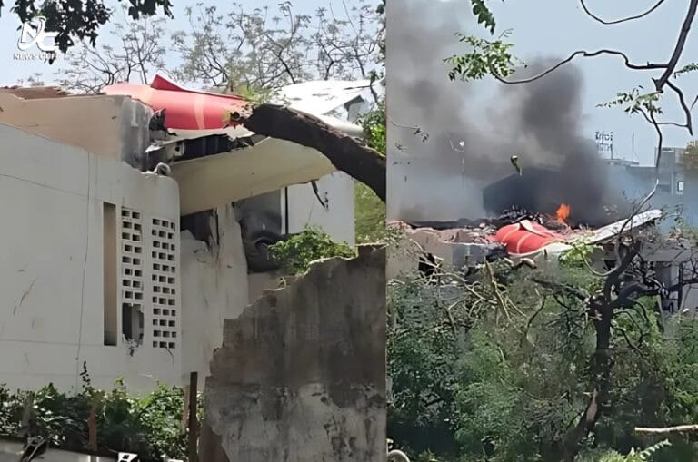 احمد آباد ایئرپورٹ پر ایئر انڈیا کا 242 مسافروں والا طیارہ گر کر تباہ