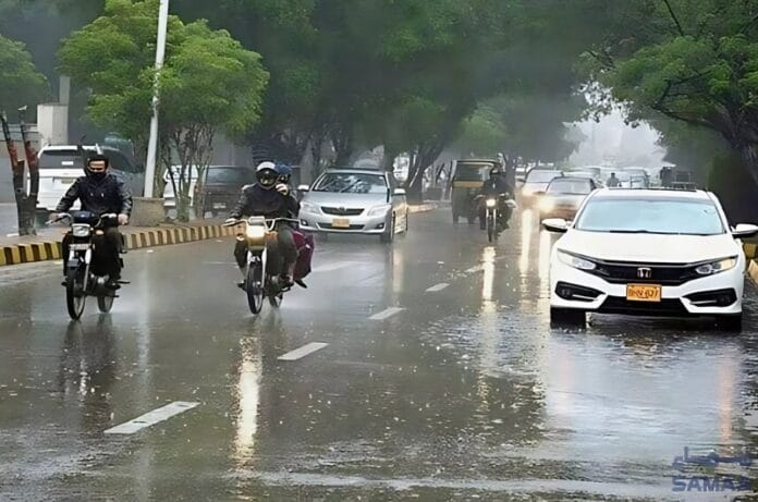 کراچی میں گرج چمک اور تیز بارش سے موسم سہانا، بجلی کی فراہمی متاثر