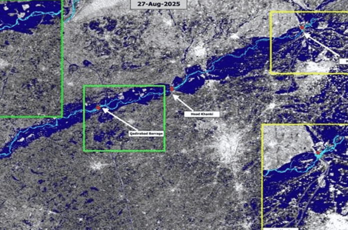 سپارکو نے سیلاب سے متاثرہ علاقوں کی سیٹلائٹ تصاویر جاری کر دیں