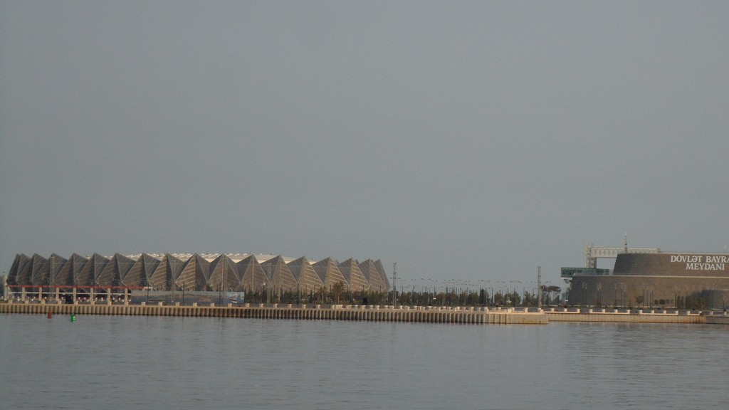 Baku Crystal Hall across the bay in Baku, Azerbaijan, venue for the FIFA U-15 World Cup finals