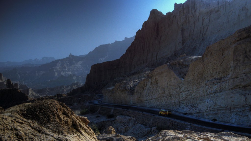 Buzi Pass on the Makran Coastal Highway in Balochistan, the coastal corridor through Gwadar district where security forces carried out operations in Pasni
