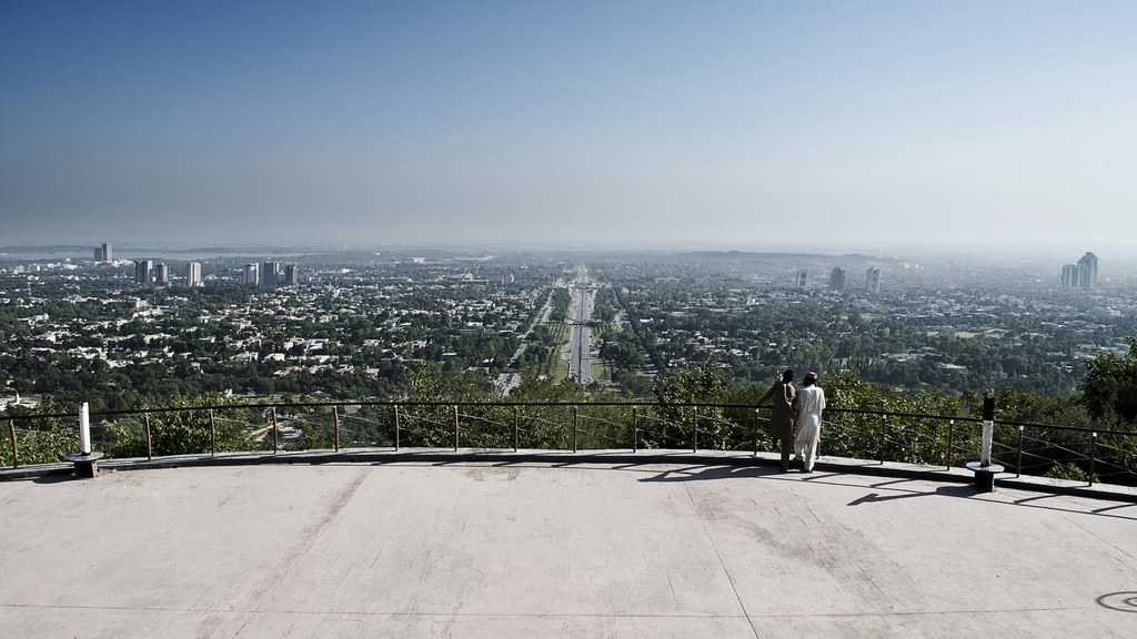 A panoramic view of Islamabad from Daman-e-Koh, the city where the Islamabad Non-Proliferation Conference was held