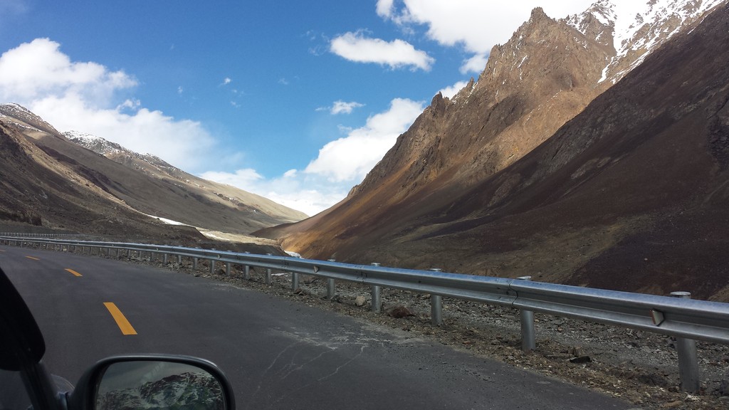 The Karakoram Highway road through the mountains at Khunjerab Pass, shown in a file photograph