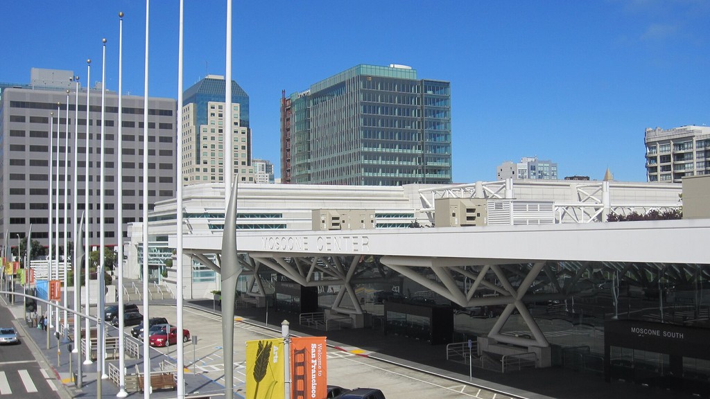 The Moscone Center convention venue in San Francisco, United States