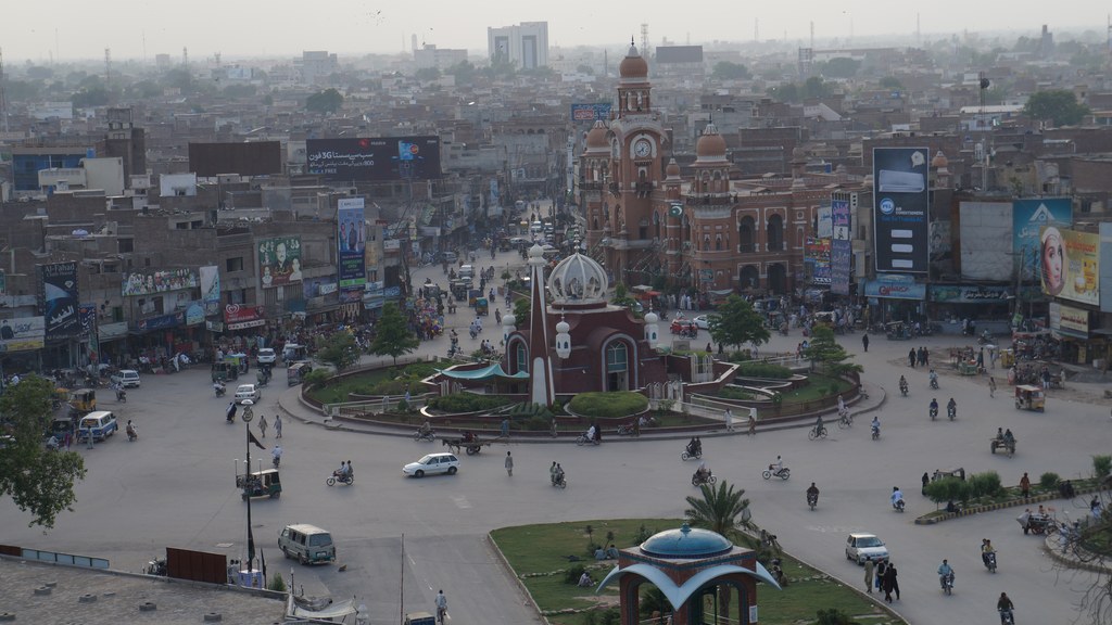 Ghanta Ghar Chowk and the old city of Multan, the city where 15-year-old orphan Waseem Abbas was killed