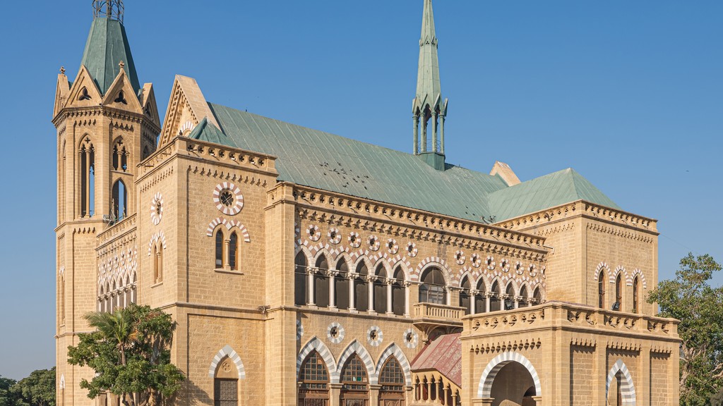 Frere Hall in Karachi, one of the venues of the Karachi Biennale, Pakistan's largest contemporary art event cancelled for 2027
