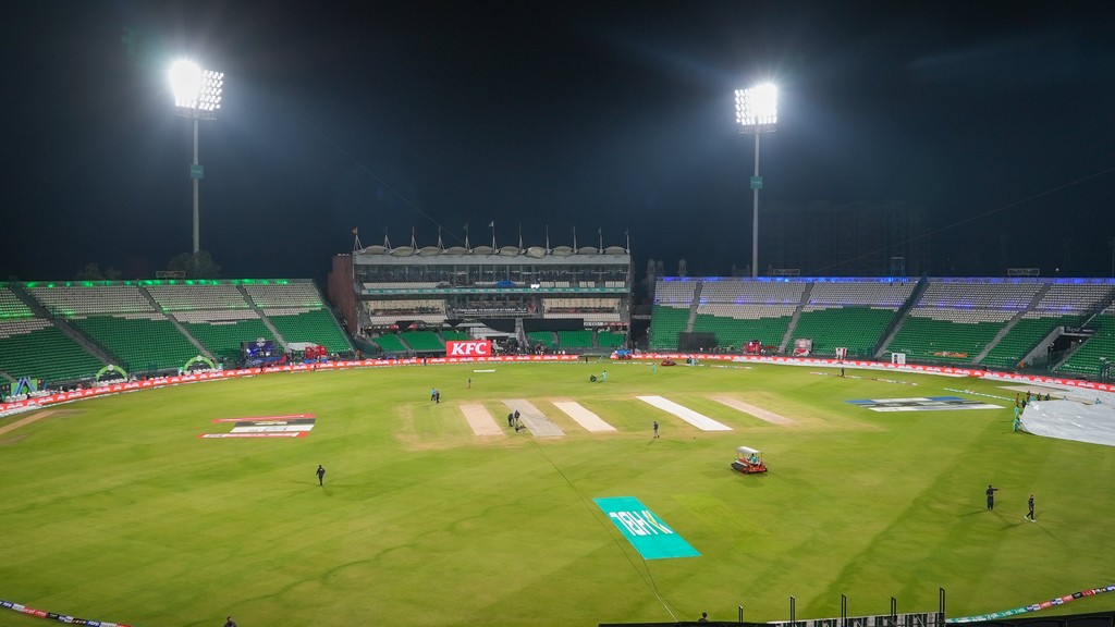 Gaddafi Stadium in Lahore during a Pakistan Super League match.