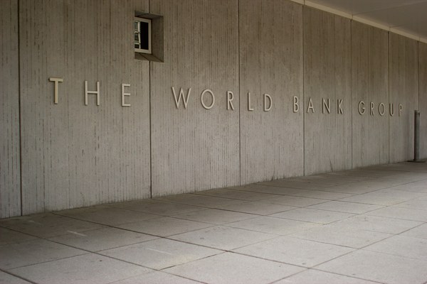 The World Bank Group headquarters signage in Washington, the institution whose annual meetings in Bangkok saw Pakistan take the chair of the Borrowers' Platform