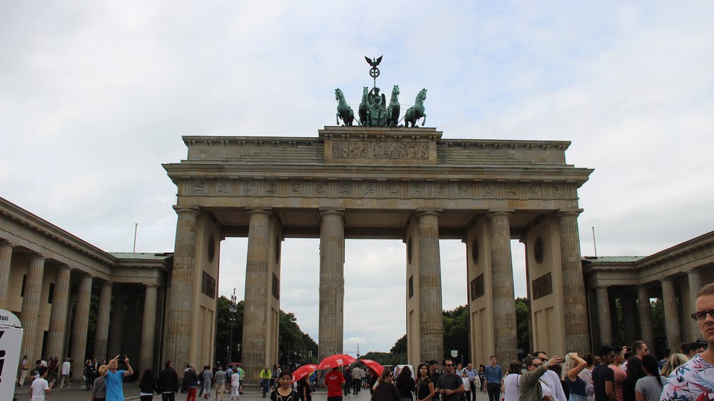 The Brandenburg Gate in Berlin, Germany, the capital President Asif Ali Zardari is visiting from October 22 to 24