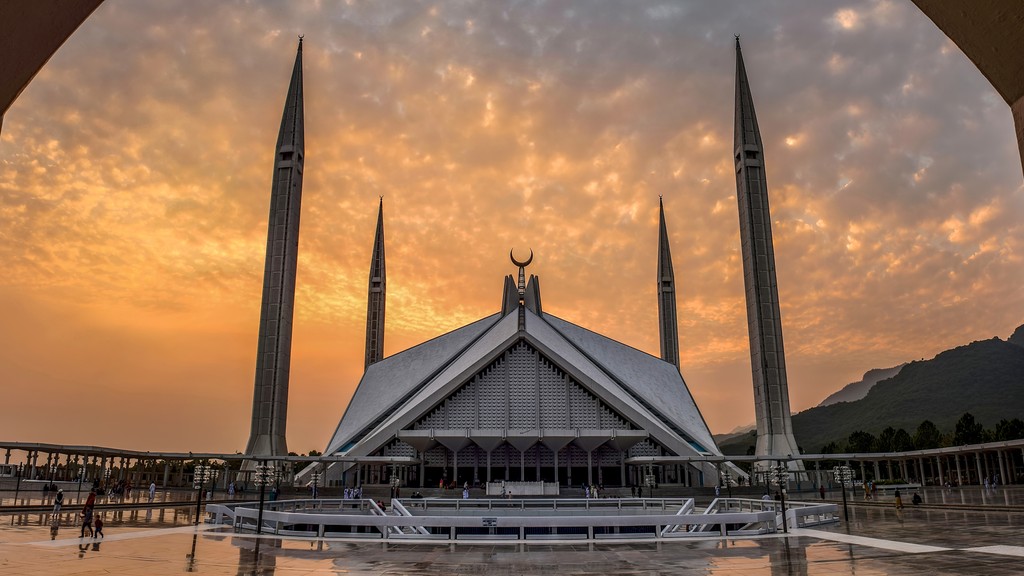 Faisal Mosque in Islamabad at sunset — file photo of the city named in the story