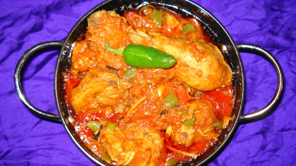 A dish of chicken karahi cooked in the traditional style, the dish prepared using this recipe