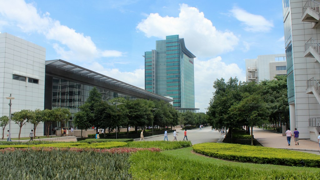 The Huawei headquarters campus in Shenzhen, China, the company that has signed an MoU with Sindh to build an AI-native digital province