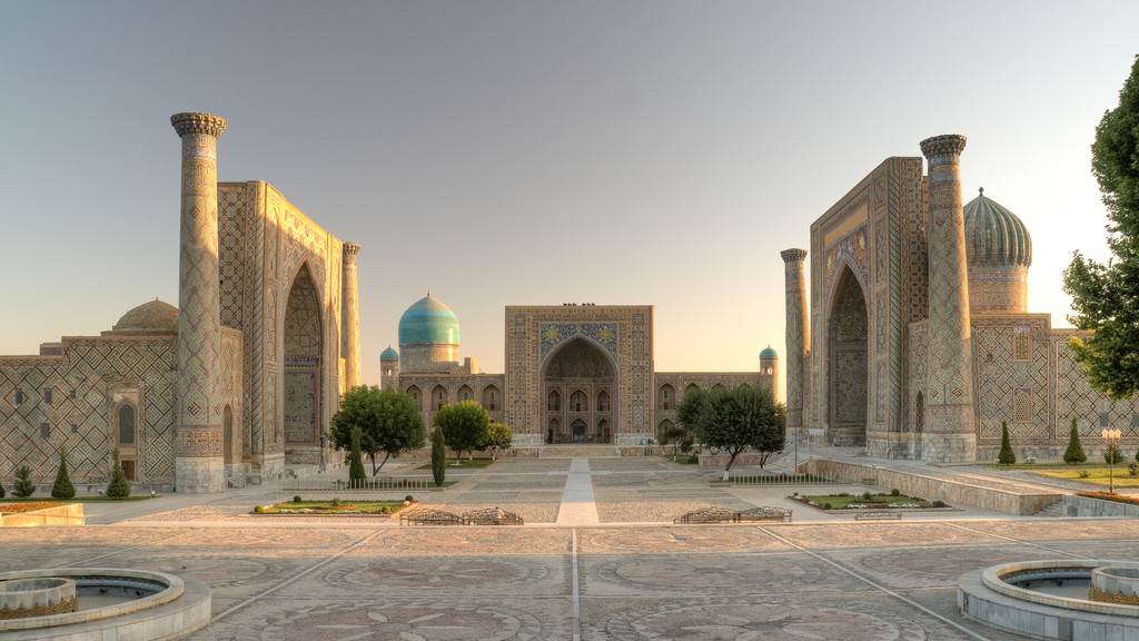 Registan Square in Samarkand, Uzbekistan