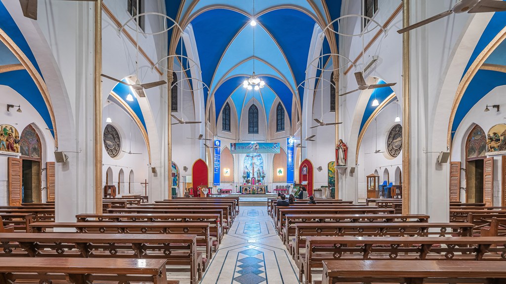 The interior of St Patrick's Cathedral in Karachi, Sindh, as Christian clergy across the province call for equal consultation on the proposed Christian family laws bill