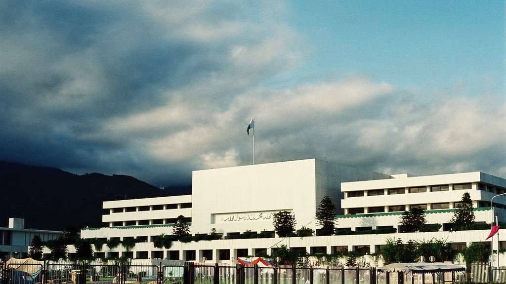 Parliament House in Islamabad, where Rana Sanaullah offered the opposition counterterrorism talks during a Senate session