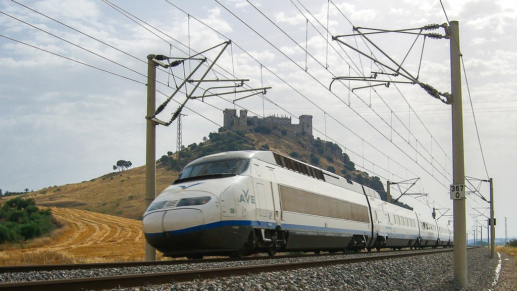 A Renfe AVE high-speed train in Spain, shown in a file photograph.