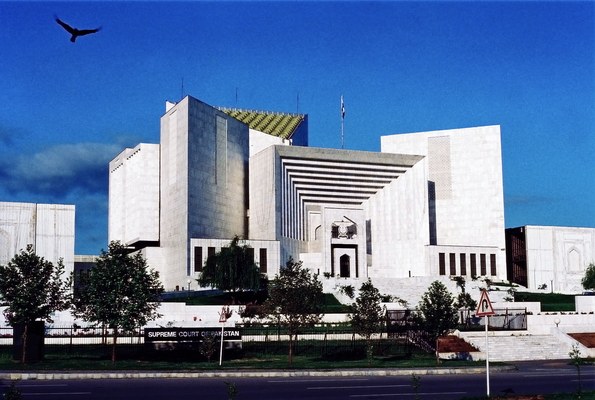 The Supreme Court of Pakistan building on Constitution Avenue in Islamabad, in the capital's superior judiciary quarter where the Federal Constitutional Court dismissed Bushra Bibi's sentence suspension appeal